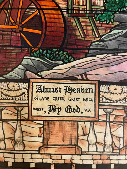 "WV Stained Glass" Print