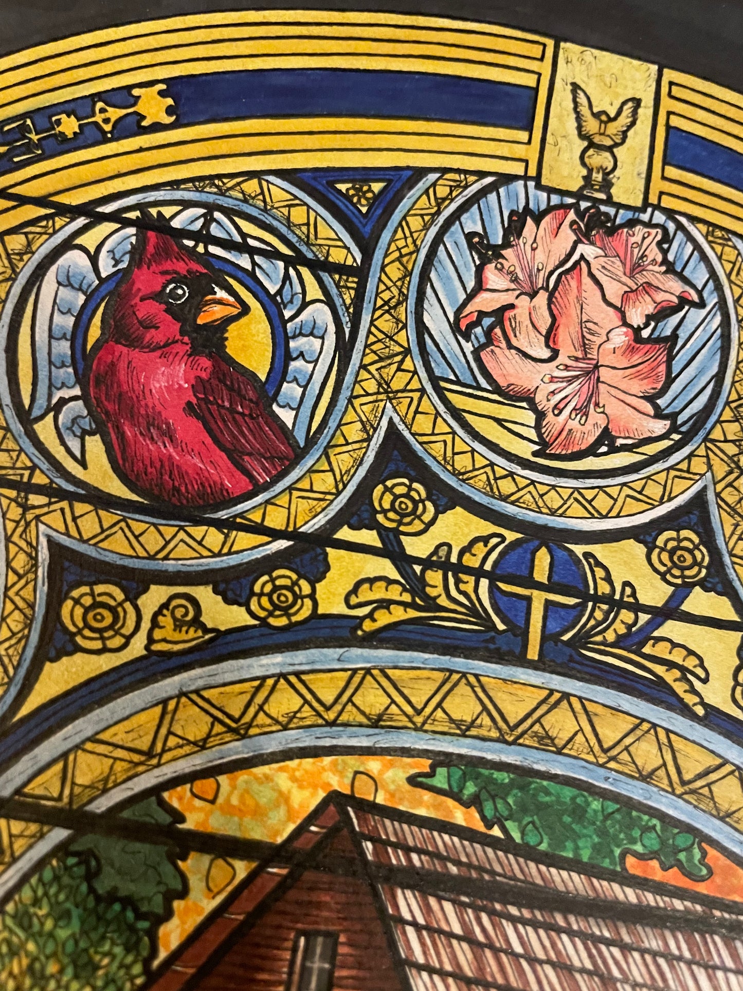 "WV Stained Glass" Print