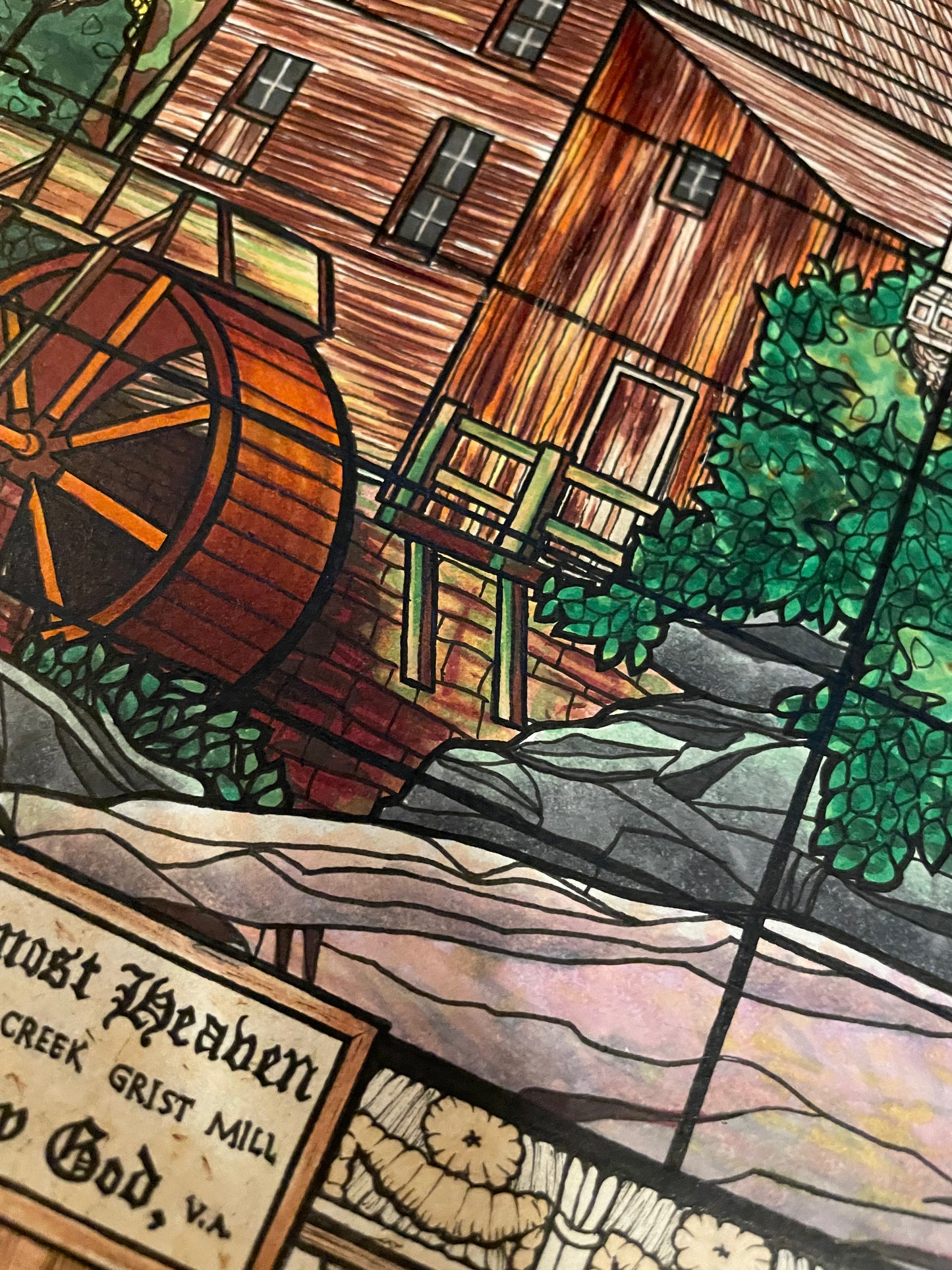 "WV Stained Glass" Print