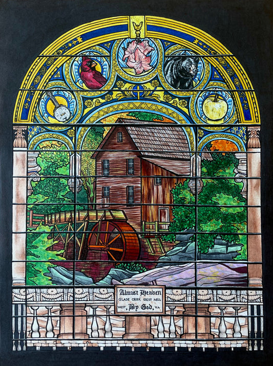 "WV Stained Glass" Print